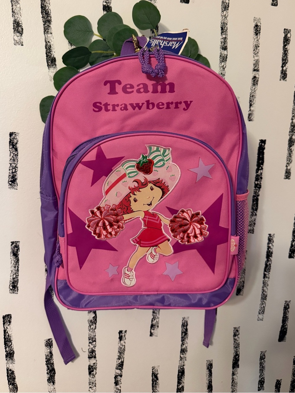 NWT 2006 Strawberry Shortcake Team Strawberry Vintage Y2K Pink/Purple Backpack